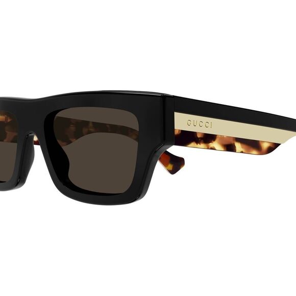 NEW Gucci Sunglasses GG1301S 003 Black Dark Brown Men Authentic - Picture 4 of 10